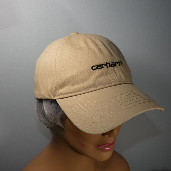 Carhartt Adjustable Baseball Hat Cap -Khaki - Picture 8 of 11